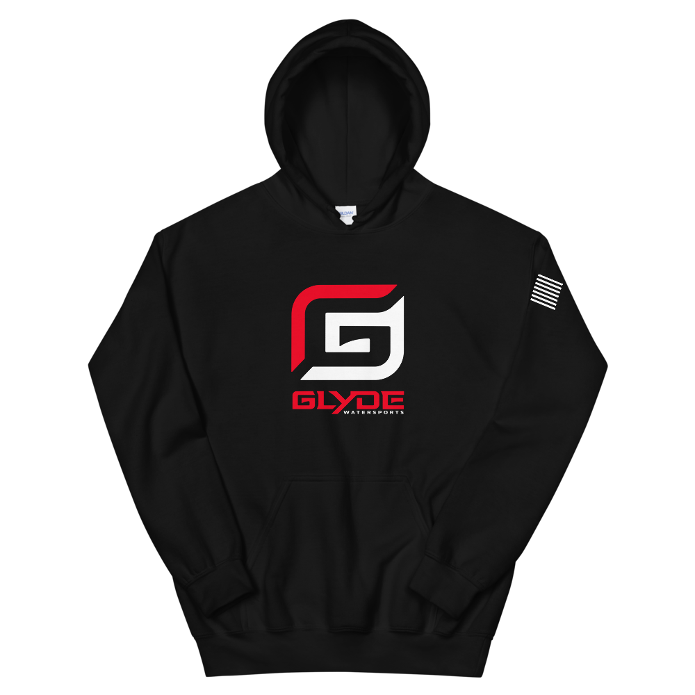 Glyde G Black/Red Unisex Hoodie