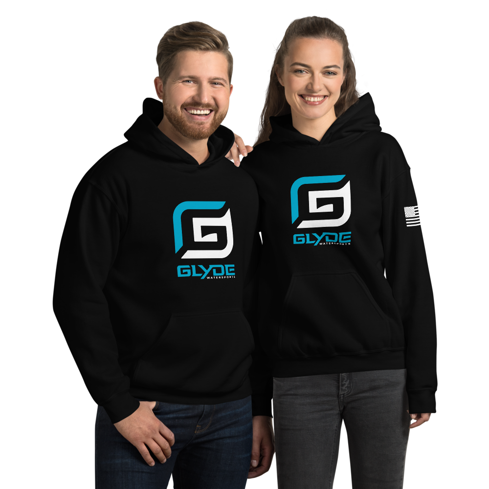 Glyde G Black/Teal Unisex Hoodie