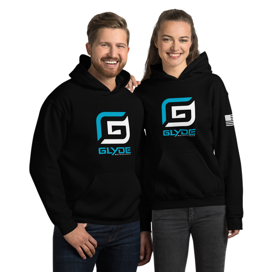 Glyde G Black/Teal Unisex Hoodie