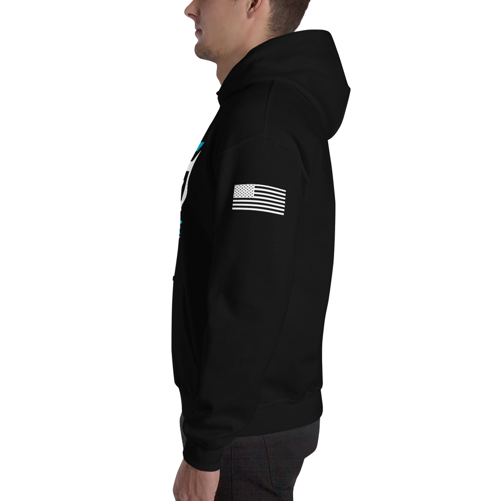 Glyde G Black/Teal Unisex Hoodie