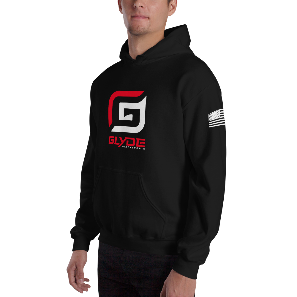 Glyde G Black/Red Unisex Hoodie