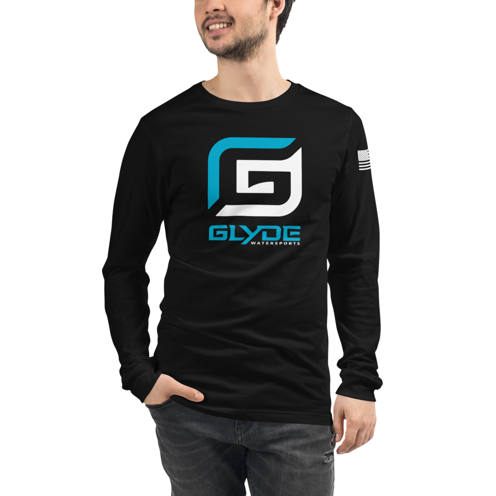 Black Teal/White G Unisex Long Sleeve T