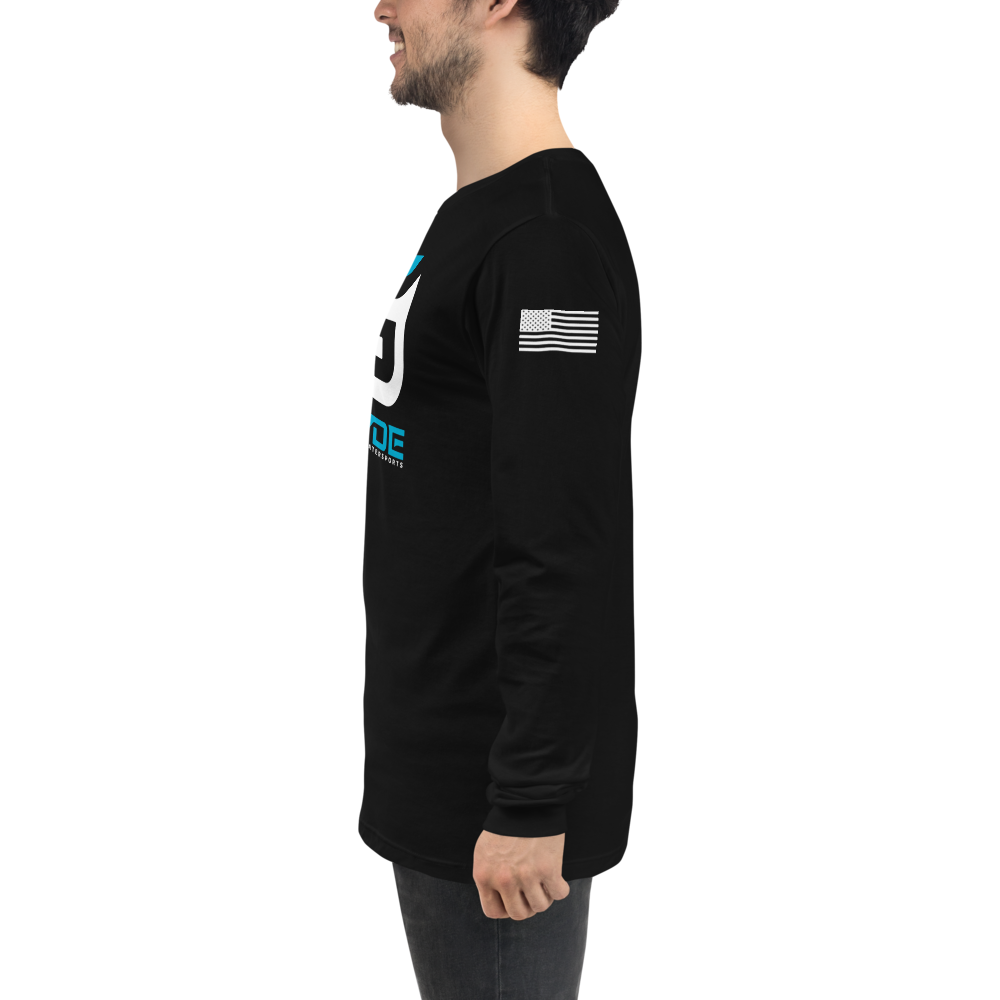 Black Teal/White G Unisex Long Sleeve T