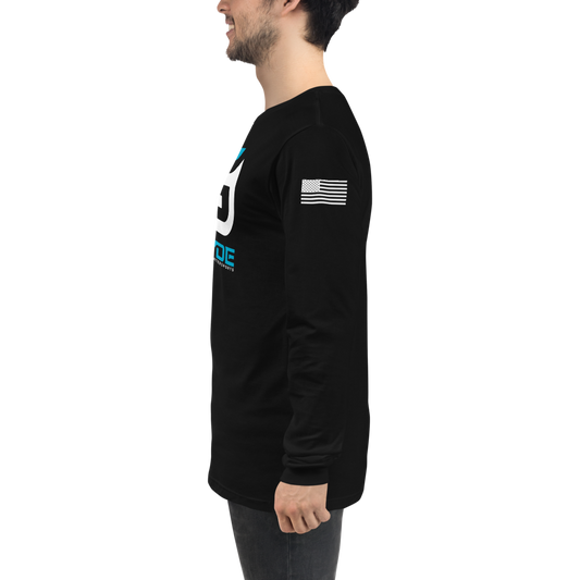 Black Teal/White G Unisex Long Sleeve T