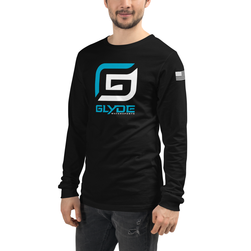 Black Teal/White G Unisex Long Sleeve T