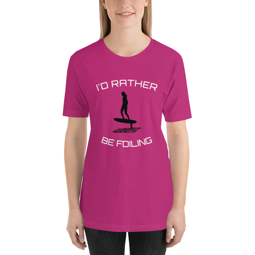 Choose Your Color Rather Be Foiling Short-Sleeve Unisex T