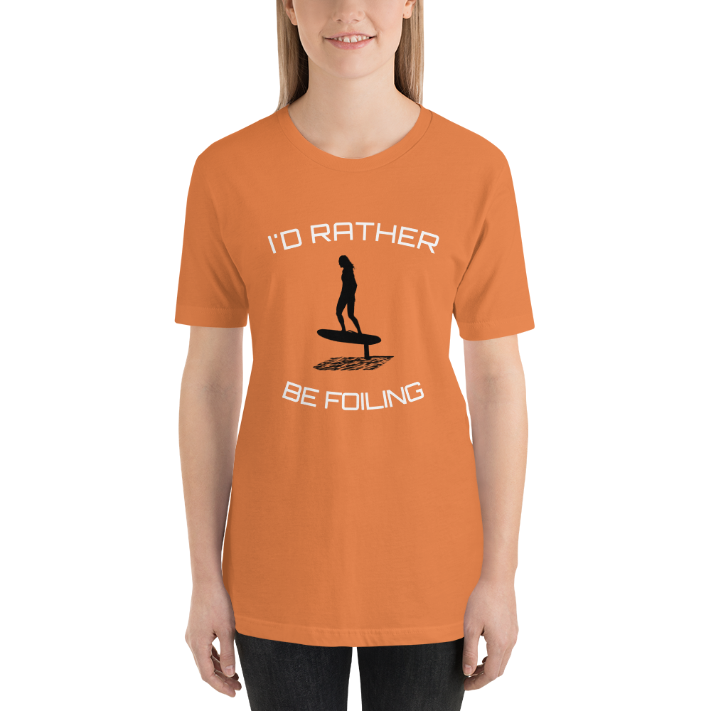 Choose Your Color Rather Be Foiling Short-Sleeve Unisex T