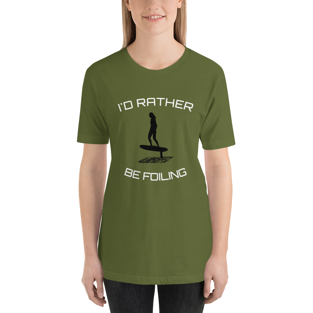 Choose Your Color Rather Be Foiling Short-Sleeve Unisex T