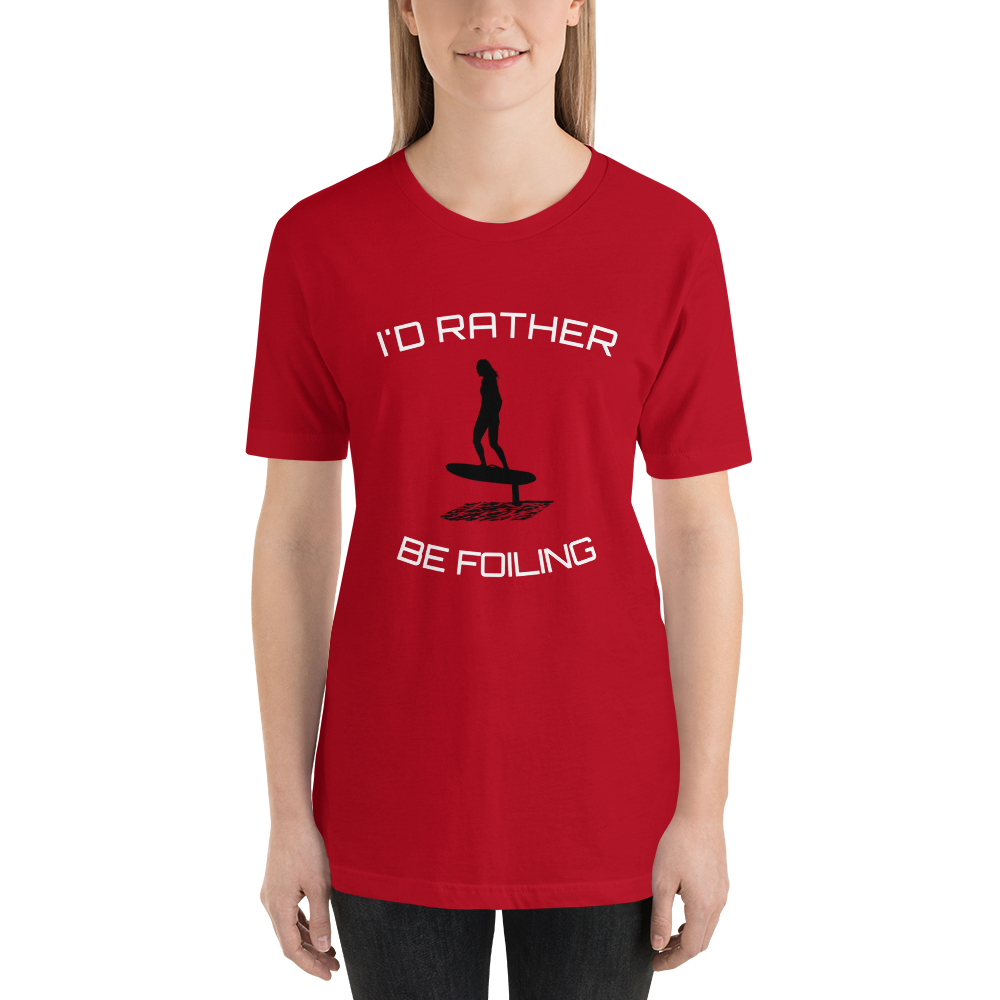 Choose Your Color Rather Be Foiling Short-Sleeve Unisex T