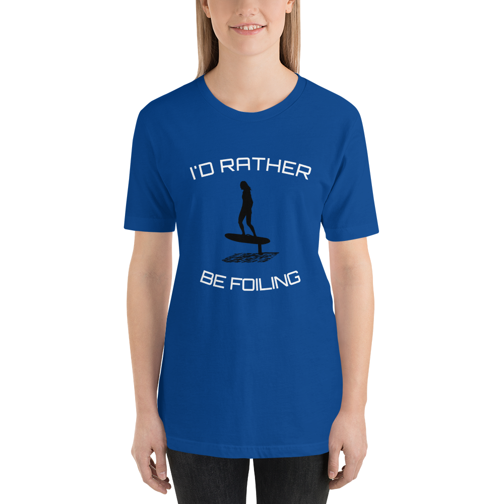 Choose Your Color Rather Be Foiling Short-Sleeve Unisex T