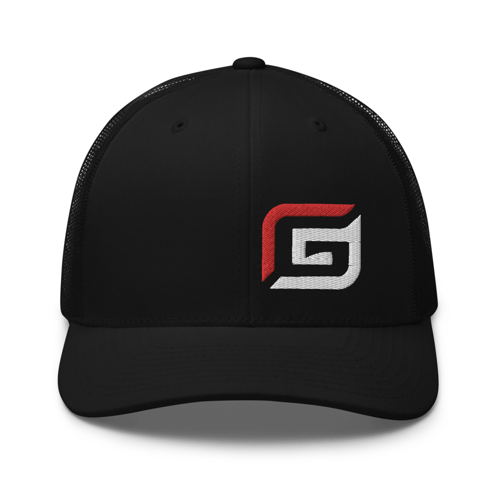 All Black or Black/White Mesh with Red/White G Hat