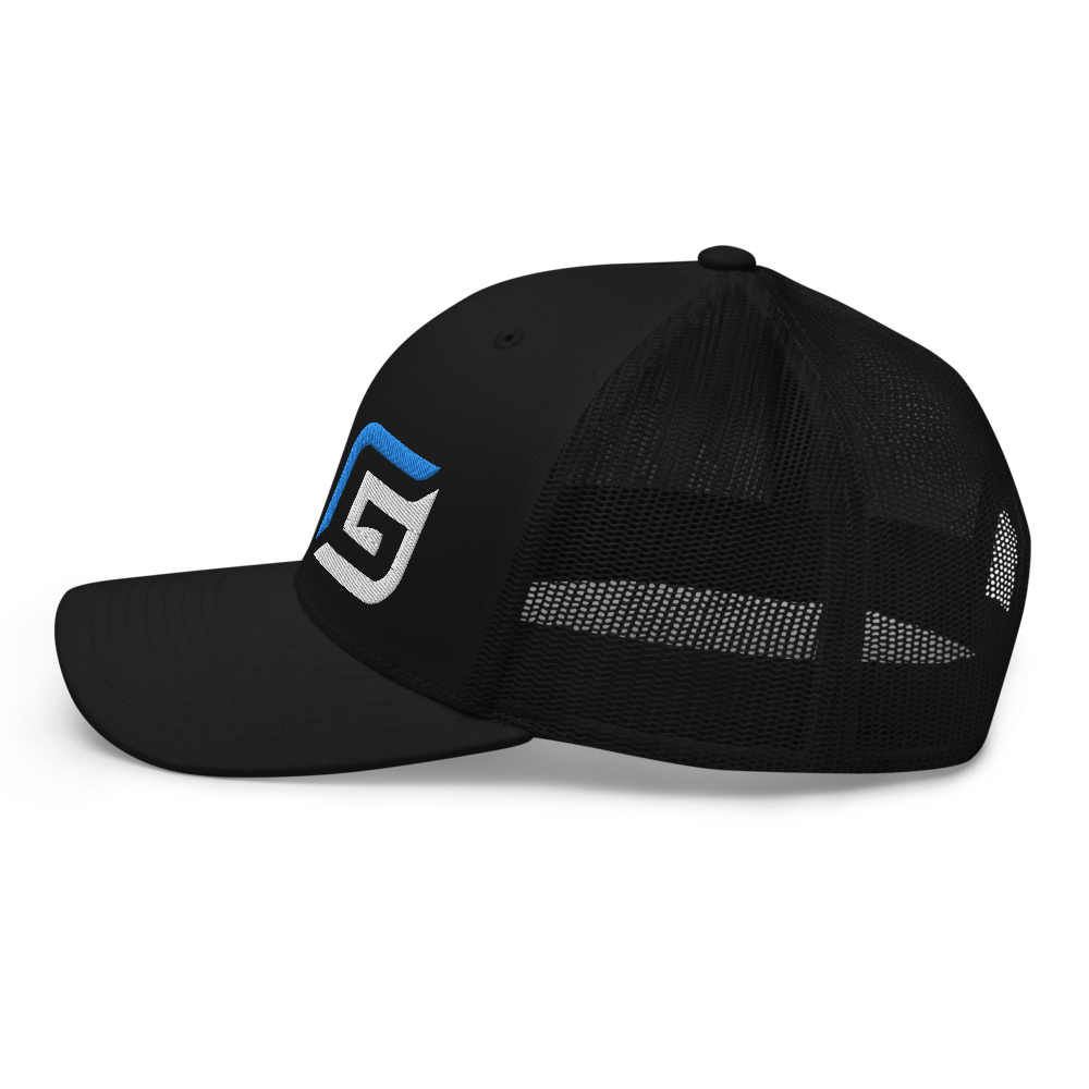 All Black or Black/White Mesh with Teal/White G Hat