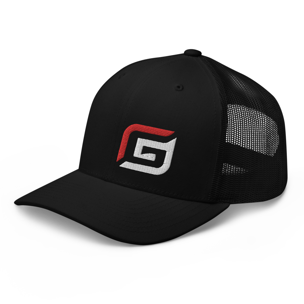 All Black or Black/White Mesh with Red/White G Hat