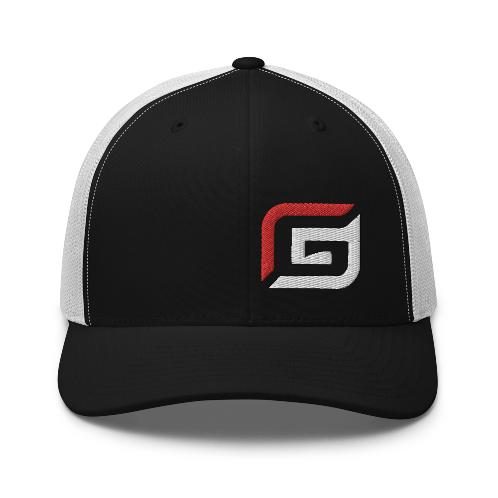 All Black or Black/White Mesh with Red/White G Hat