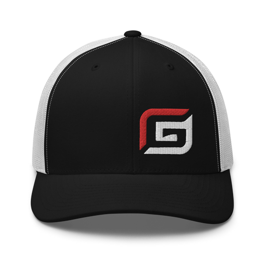 All Black or Black/White Mesh with Red/White G Hat