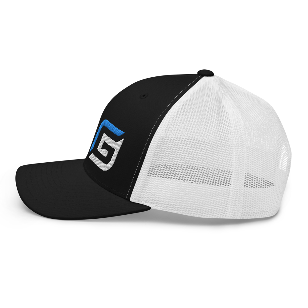 All Black or Black/White Mesh with Teal/White G Hat