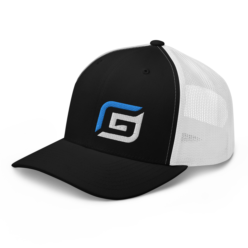 All Black or Black/White Mesh with Teal/White G Hat