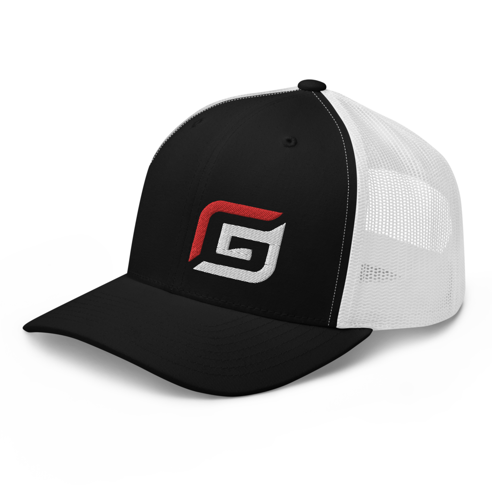 All Black or Black/White Mesh with Red/White G Hat