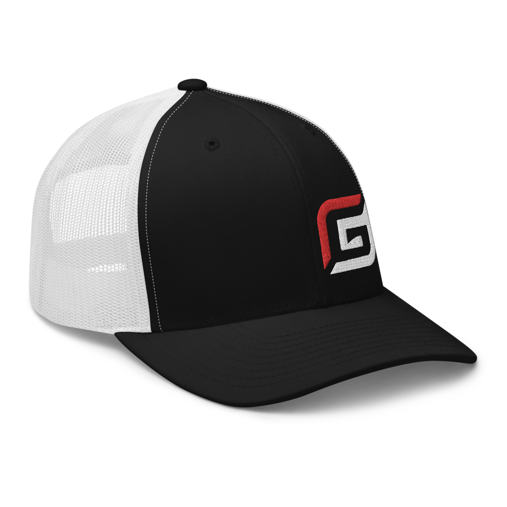 All Black or Black/White Mesh with Red/White G Hat