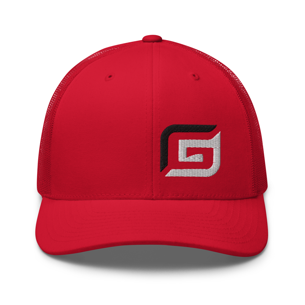 Red Mesh Black/White G Hat