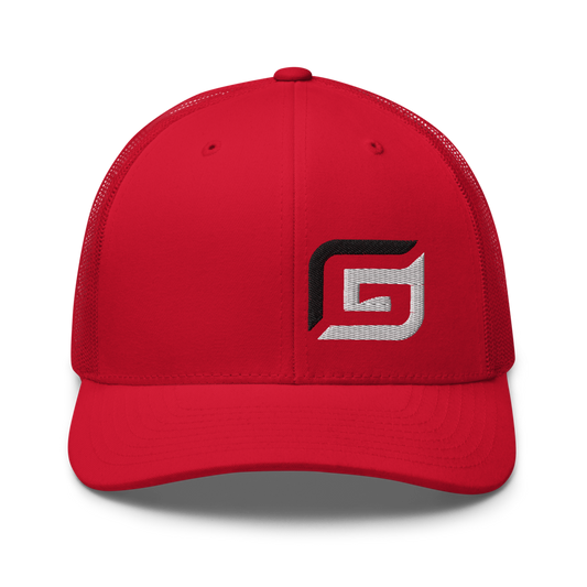 Red Mesh Black/White G Hat