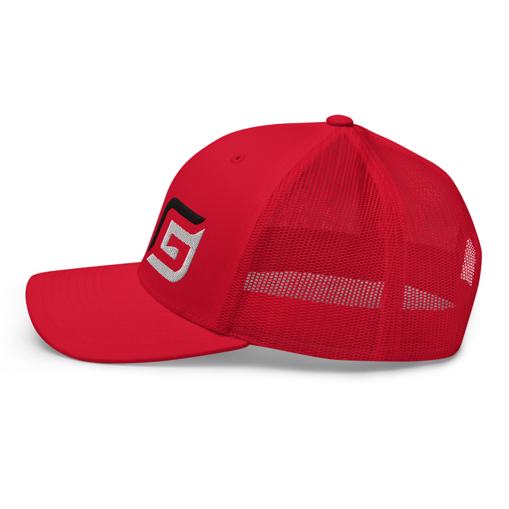 Red Mesh Black/White G Hat