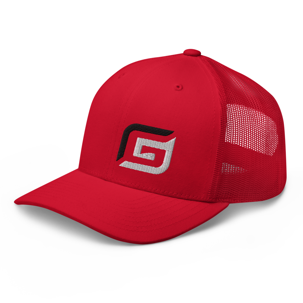 Red Mesh Black/White G Hat