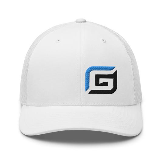 White Mesh Teal/Black G Hat