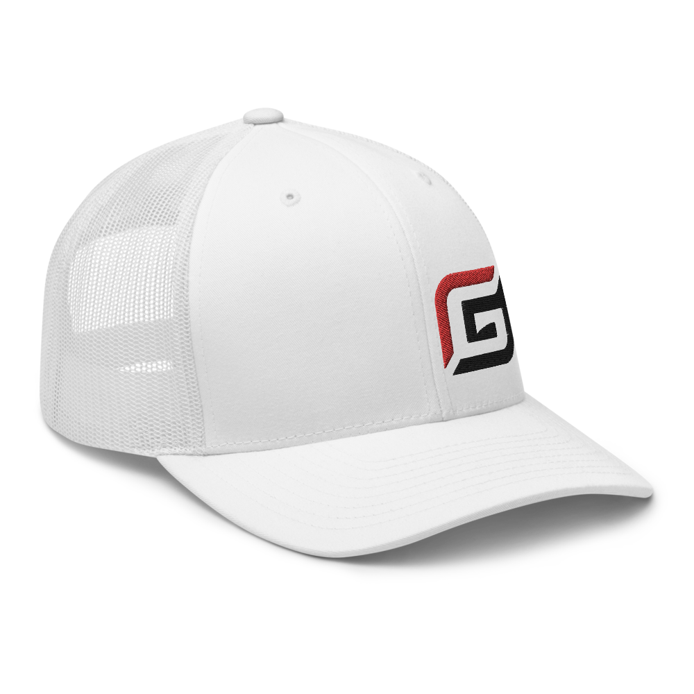 White Mesh Red/Black G Hat