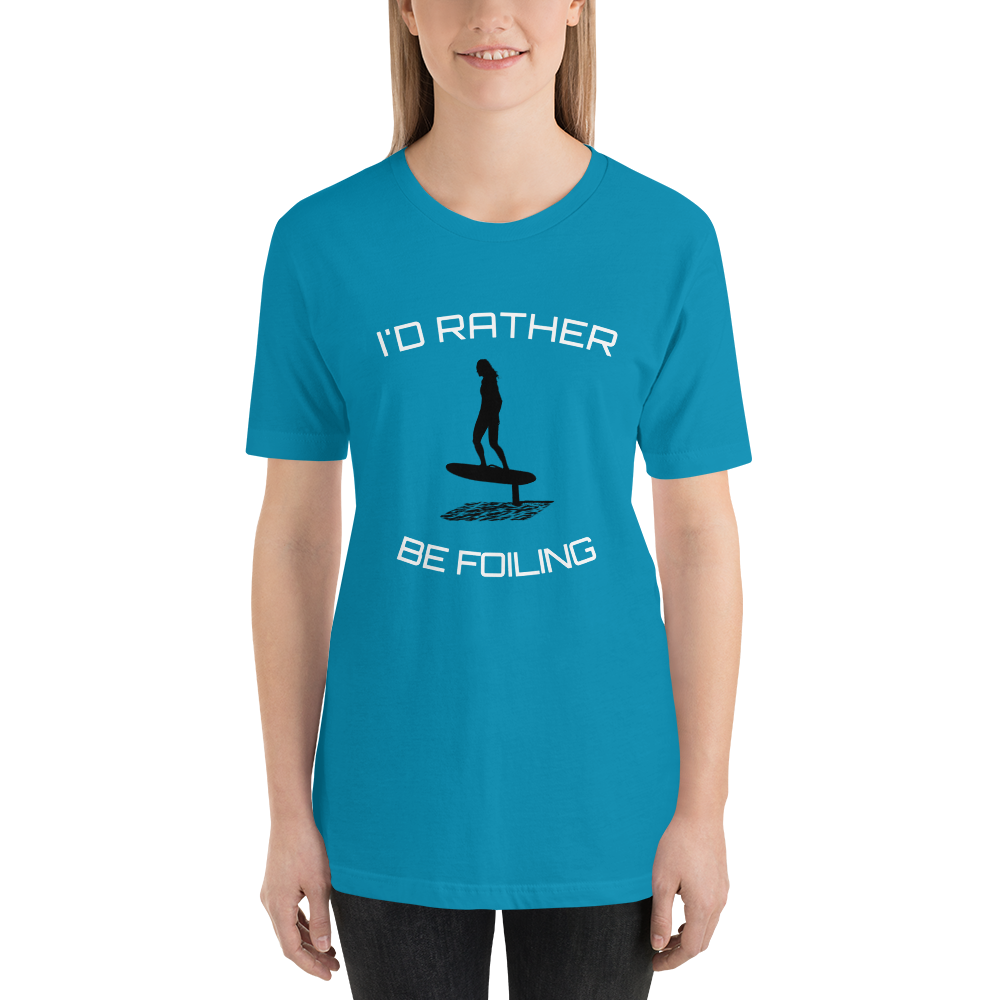 Choose Your Color Rather Be Foiling Short-Sleeve Unisex T