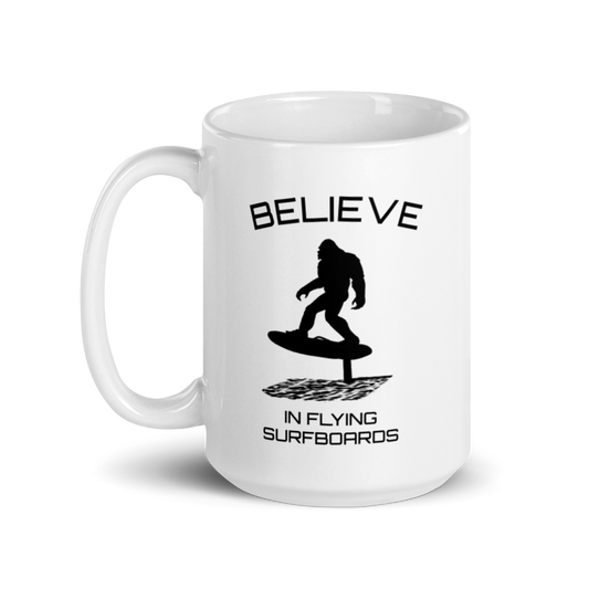 15oz White Believe Coffee Mug